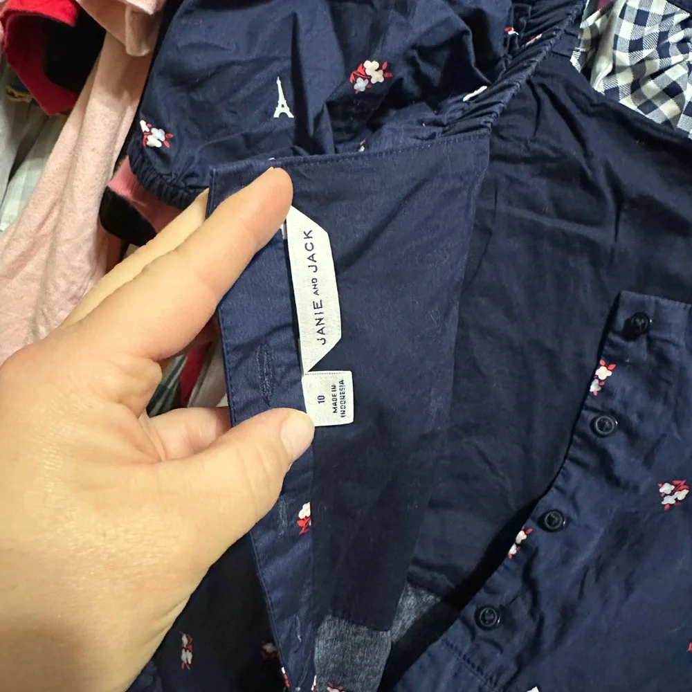 Navy Blue Floral EIFFEL TOWER ROMPER